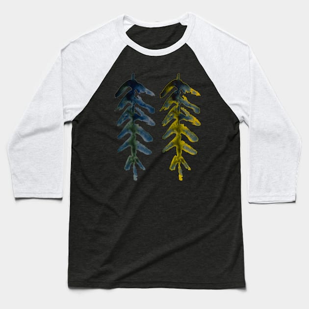 Watercolor botanica Baseball T-Shirt by Bunlinked